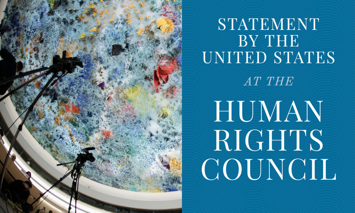 Geneva: Statement by the United States on the Human Rights Situation in Eritrea