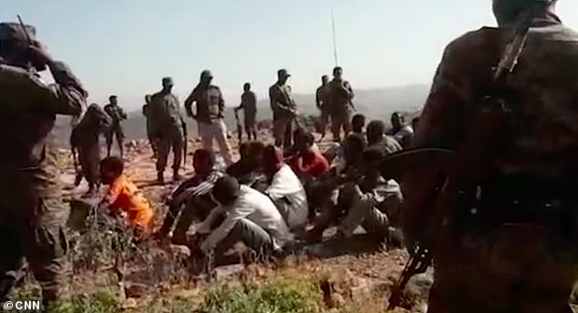 Horrifying video shows men being led away and shot in the back of the head during Tigray massacre ‘carried out by Ethiopian troops’