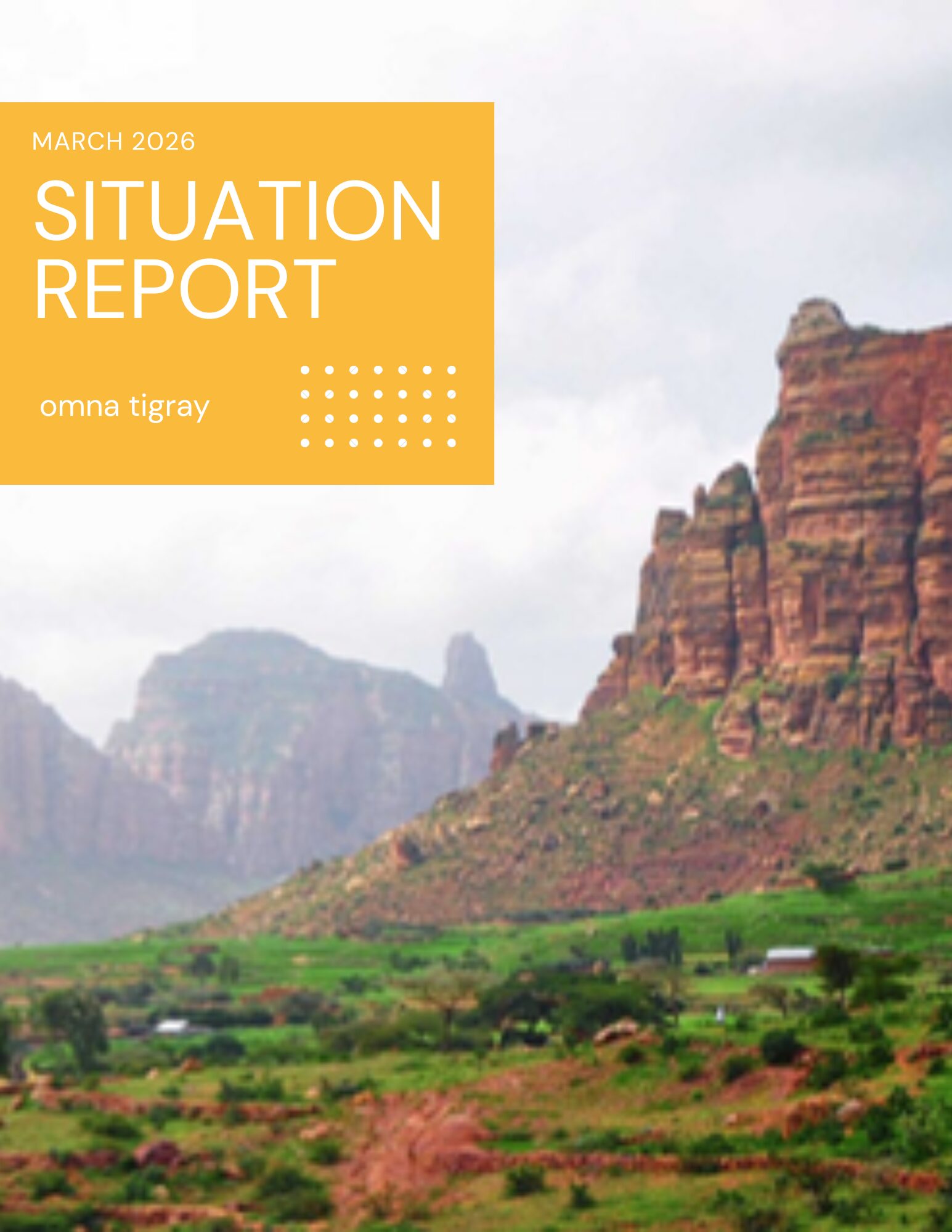 OMNA TIGRAY – MARCH 2026 QUARTERLY SITUATION REPORT